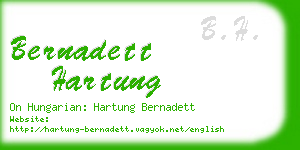 bernadett hartung business card